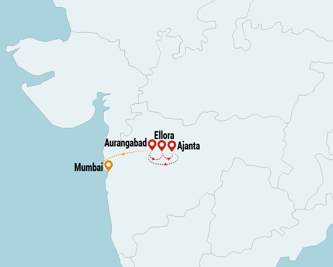 majestic maharashtra journez tour map