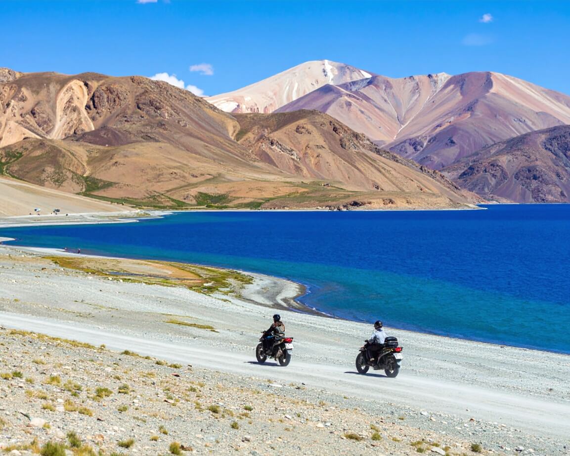 pangong lake bike ride