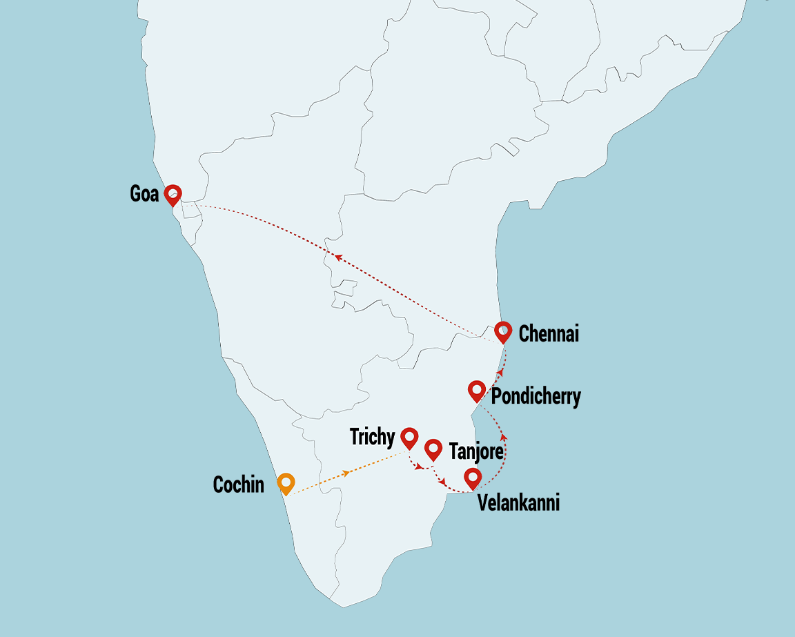 st thomas christian heritage tour map